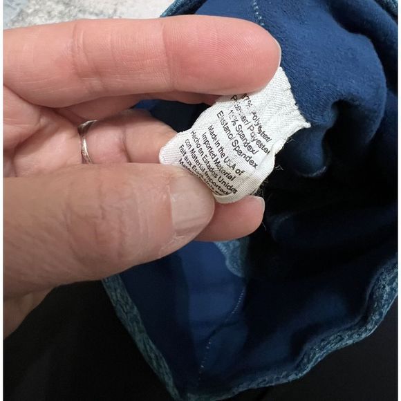 Beyond Yoga Space Dye Blue Slant Stripe Sheer panel leggings Xs - Picture 7 of 9